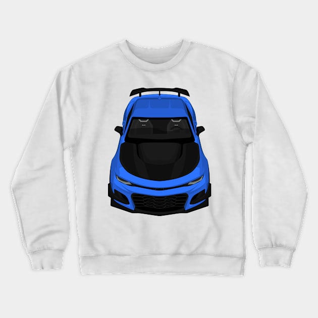 camaro zl1 1le blue Crewneck Sweatshirt by VENZ0LIC